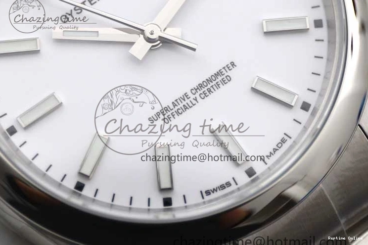 0129 Oyster Perpetual 39mm 114300 EWF 1:1 Best Edition 904L Steel White Dial on SS Bracelet SA ModernLook 2003